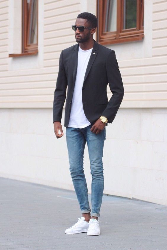 Esporte fino hot sale com calça jeans